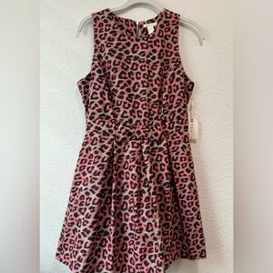 NWT Forever21 Pink Leopard Print Dress